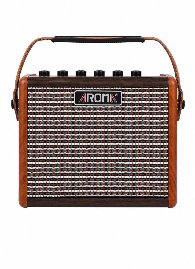 Aroma AG-15A Acoustic Guitar Amplifier 15W Portable Bluetooth Amp