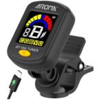 Aroma AT-10A Rechargeable Guitar Tuner Clip-On Chromatic Tuner