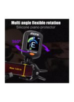 Aroma AT-10A Rechargeable Guitar Tuner - Clip-On Chromatic Tuner - Image 5