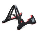 Aroma AGS-03 Folding Guitar Stand Black Portable ABS Guitar Stand