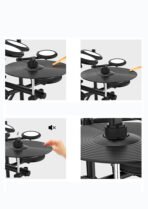 Aroma TDX-21 Electronic Drum Kit - 8 Piece Mesh Head Drum Set - Image 4