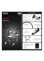 Aroma TDX-N1 Electronic Drum Kit - Free AMA-30 Amp Included - Image 6