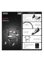 Aroma TDX-N1 Electronic Drum Kit - Free AMA-30 Amp Included - Image 6