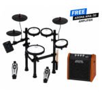 Aroma TDX-N1 Electronic Drum Kit Portable Mesh Drum Set with Free AMA-30 Amp