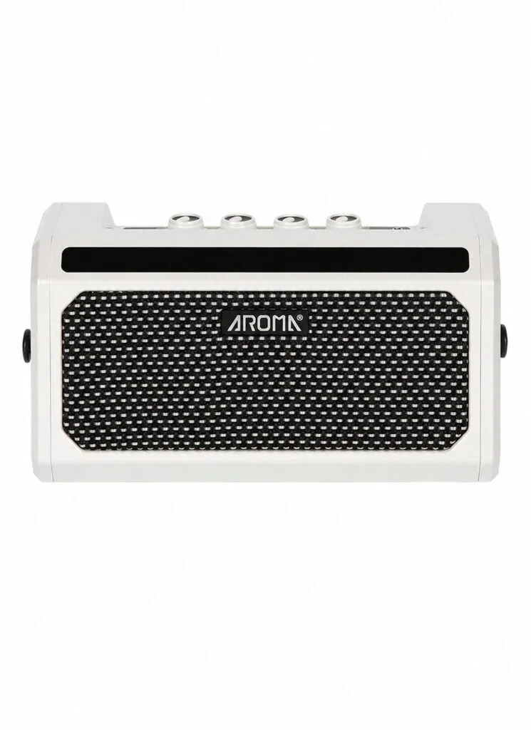 Aroma TG-08A Acoustic Guitar Amplifier 10W Portable Bluetooth White Amp