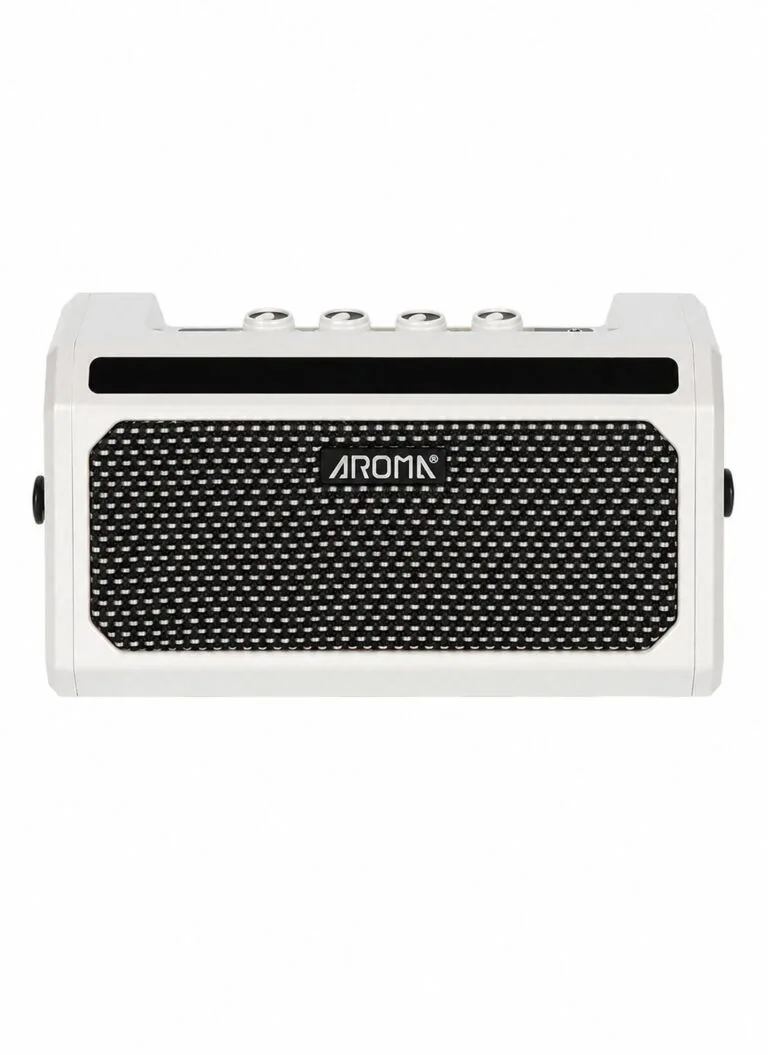 Aroma TG-08A Acoustic Guitar Amplifier 10W Portable Bluetooth White Amp