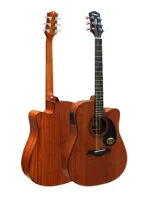 Westwood DC-8E M Semi Acoustic Guitar - 41 Inch Dreadnought Mahogany - Image 2
