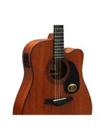 Westwood DC-8E M Semi Acoustic Guitar - 41 Inch Dreadnought Mahogany - Image 4