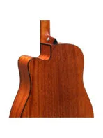 Westwood DC-8E M Semi Acoustic Guitar - 41 Inch Dreadnought Mahogany - Image 5