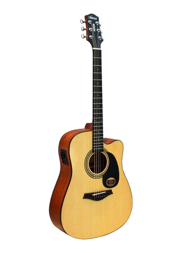 Westwood DC-8E NA Semi Acoustic Guitar 41 Inch Dreadnought Natural