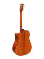 Westwood DC-8E NA Semi Acoustic Guitar - 41 Inch Dreadnought Natural - Image 3