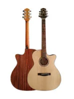 Westwood GA-10E V2 NA Semi Acoustic Guitar - 41 Inch Grand Auditorium Solid Spruce with Gig Bag - Image 2