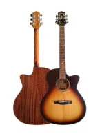 Westwood GA-10E V2 OR Semi Acoustic Guitar - Grand Auditorium Solid Spruce Oriental Retro - Image 2