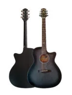 Westwood GA-10E V2 TBK Semi Acoustic Guitar - 41 Inch Tobacco Black Solid Spruce with Guitar Bag - Image 2