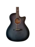 Westwood GA-10E V2 TBK Semi Acoustic Guitar - 41 Inch Tobacco Black Solid Spruce with Guitar Bag - Image 4