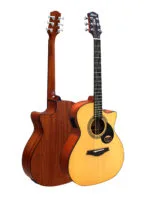 Westwood GC-8E NA Semi Acoustic Guitar - 40.5 Inch Grand Concert Natural - Image 2