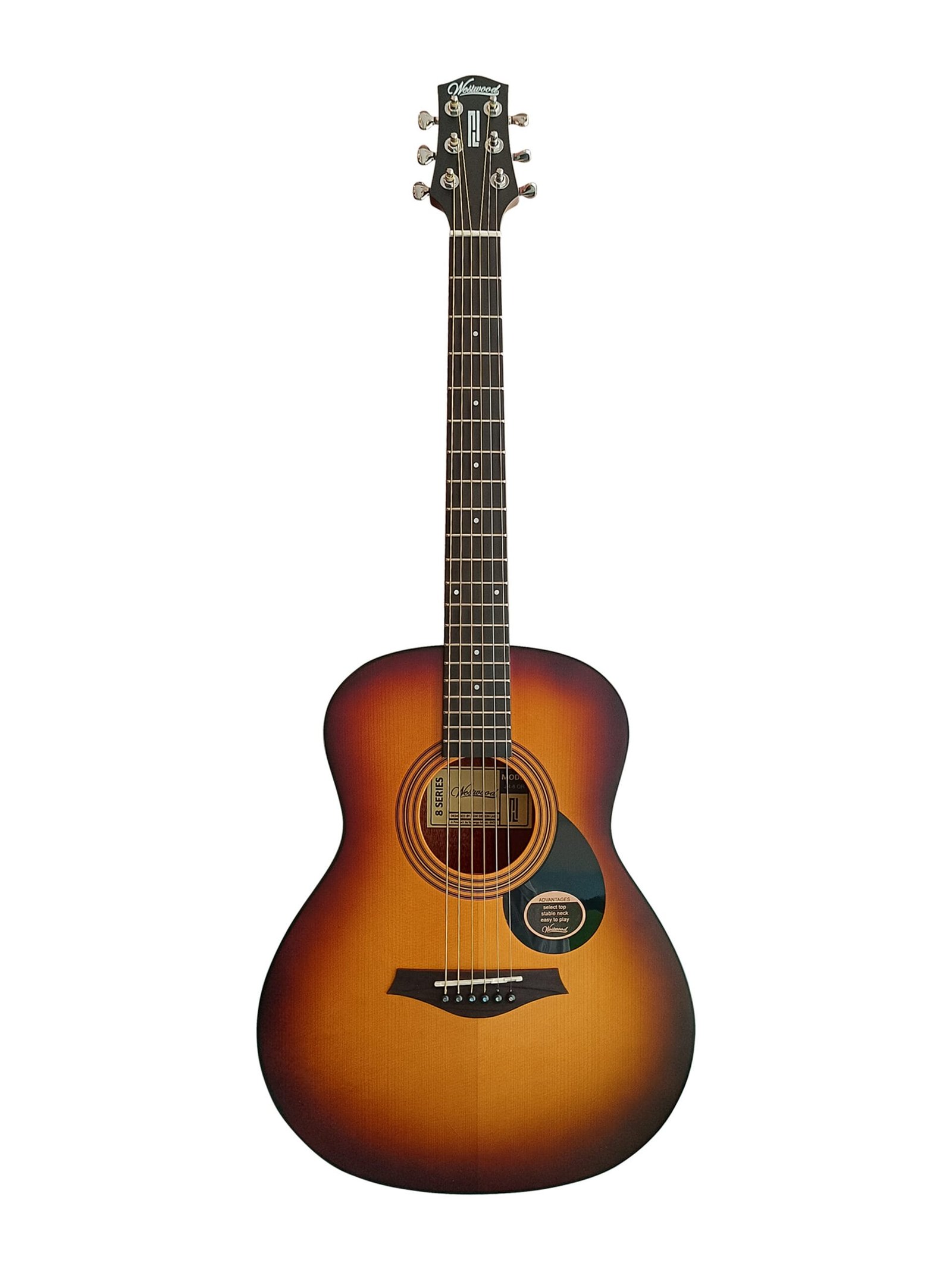 JR-8E OR _1 Westwood JR-8E OR Semi Acoustic Guitar 36 Inch Junior Oriental Retr