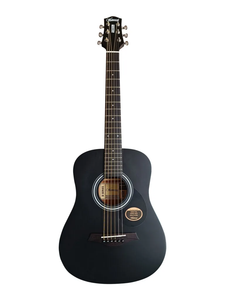 Westwood MD-8 BK Acoustic Guitar 34 Inch Mini Dreadnought Black