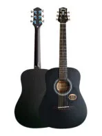 Westwood MD-8 BK Acoustic Guitar - 34 Inch Mini Dreadnought Black - Image 2