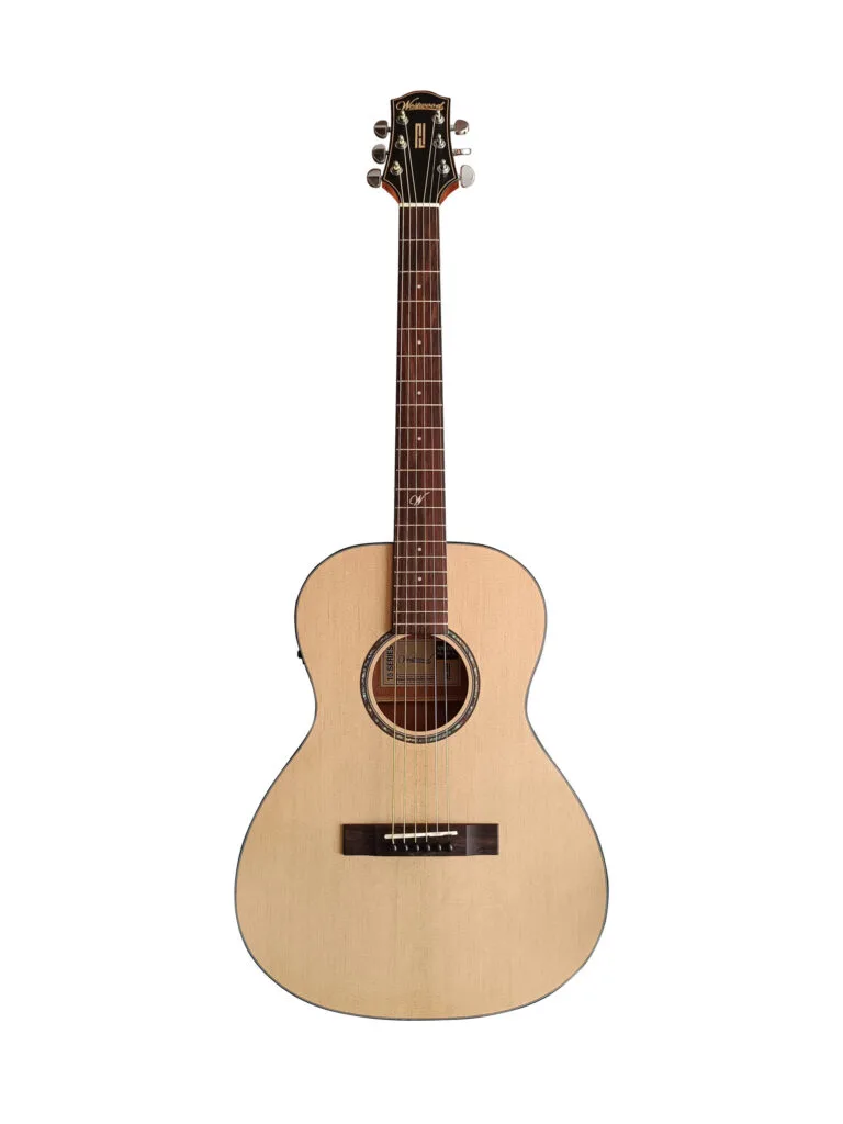 Westwood PB-10E Semi Acoustic Guitar 38 Inch Parlor Natural