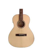 Westwood PB-10E NA Semi Acoustic Guitar - 38 Inch Parlor Natural with Gig Bag - Image 4