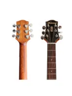 Westwood PB-10E NA Semi Acoustic Guitar - 38 Inch Parlor Natural with Gig Bag - Image 6