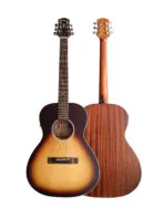 Westwood PB-10E OR Semi Acoustic Guitar - 38 Inch Parlor Oriental Retro with Gig Bag - Image 2