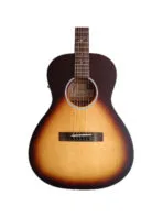 Westwood PB-10E OR Semi Acoustic Guitar - 38 Inch Parlor Oriental Retro with Gig Bag - Image 4