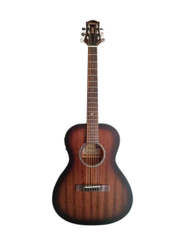 Westwood PB-10E TB Semi Acoustic Guitar 38 Inch Parlor Tobacco Burst