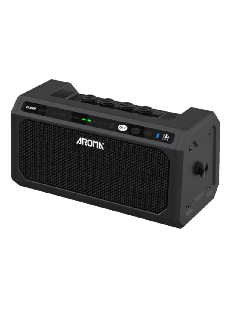 Aroma TG-08 Guitar Amplifier Black 10W Portable Bluetooth Amp
