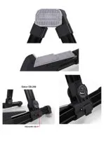 Galux GS-200 Black Folding Metal Guitar Stand - Aluminium Portable Stand - Image 3