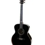 Merida Castellan Semi Acoustic Guitar Grand Auditorium Black All Solid