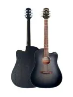 Westwood DC-10SE TBK Semi Acoustic Guitar - 41 Inch with X2 Double Pickup and Guitar Bag - Image 2