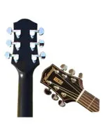 Westwood DC-10SE TBK Semi Acoustic Guitar - 41 Inch with X2 Double Pickup and Guitar Bag - Image 6