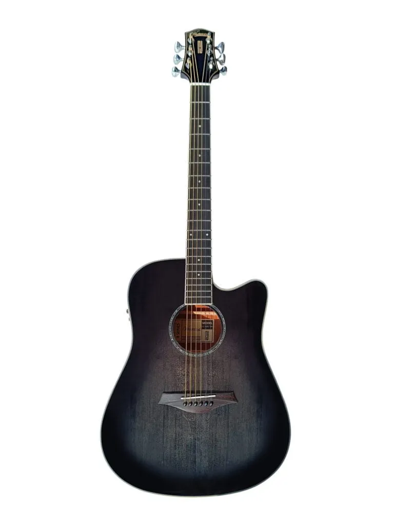 Westwood DC-340E TBK Semi Acoustic Guitar 41 Inch Tobacco Black Dreadnought Fishman Presys II