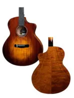 Merida DG20MFCS EQ Semi Acoustic Guitar - Purple Heart - Image 6