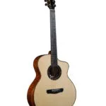 Main front: Merida Extrema DTGC Semi Acoustic Guitar Grand Concert Solid European Spruce Solid Flamed Maple India Back detail: Merida Extrema DTGC Solid Flamed Maple Back Three Dimensional Grain High Gloss Finish Pickup: Merida Extrema DTGC Fishman PSY-301 Pickup Preamp Controls Headstock: Merida Extrema DTGC Flamed Maple Neck Chrome Tuning Machines Headstock Case: Merida Extrema DTGC Semi Acoustic Guitar with ABS Hard Case