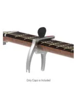 Galux GC-500A Silver Guitar Capo - 3 in 1 with Bridge Pin Puller - Image 3