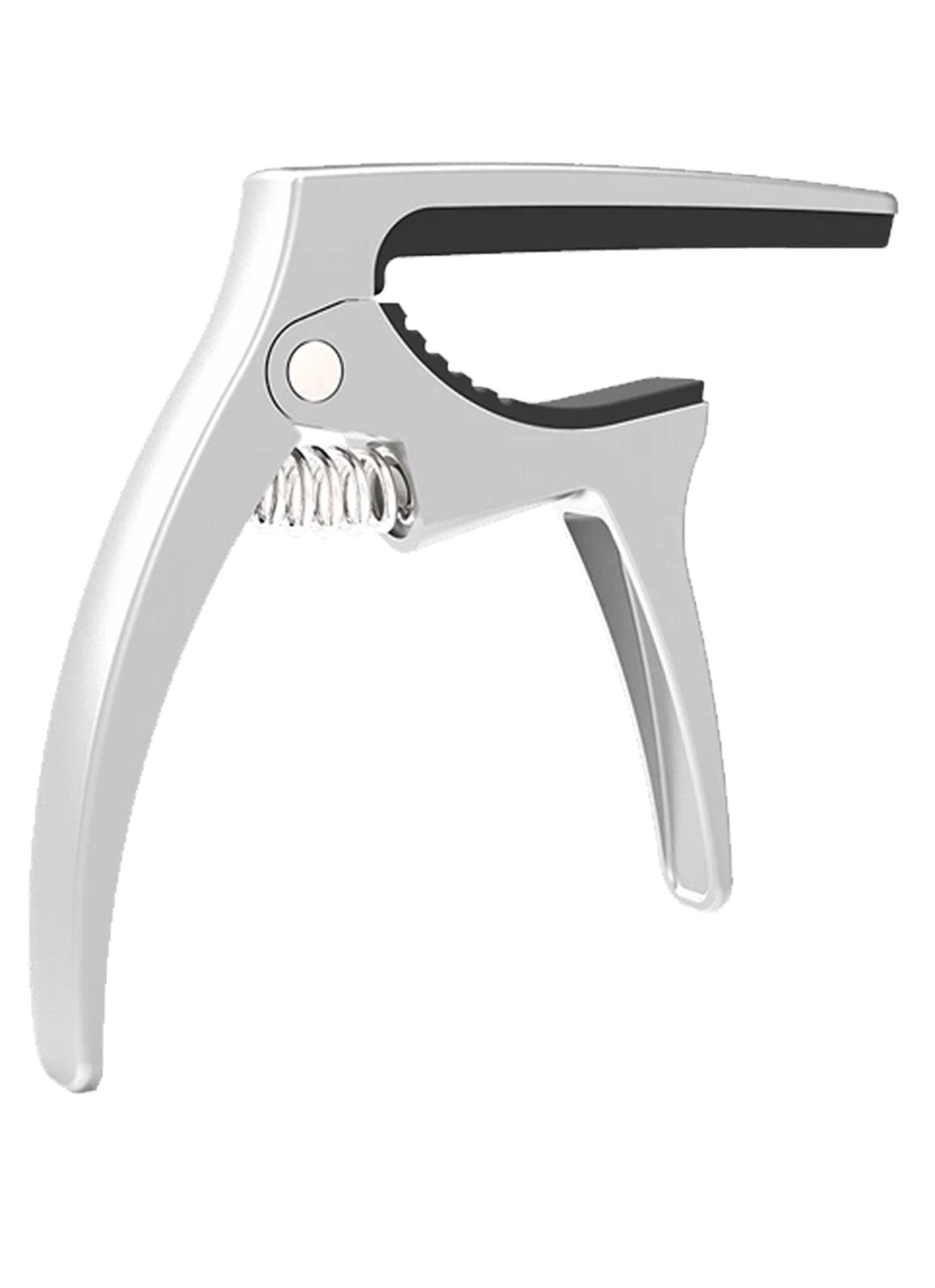 GC-500U Silver-1 Galux GC-500U Ukulele Capo Black Silver Zinc Alloy India
