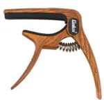 Galux GC-501A Dark Wood Guitar Capo 3-in-1 Zinc Alloy with Bridge Pin Puller and Pick Holder India
