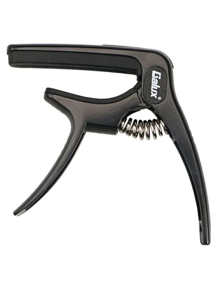 Galux GC-501A Black Guitar Capo 3-in-1 Zinc Alloy with Bridge Pin Puller and Pick Holder India