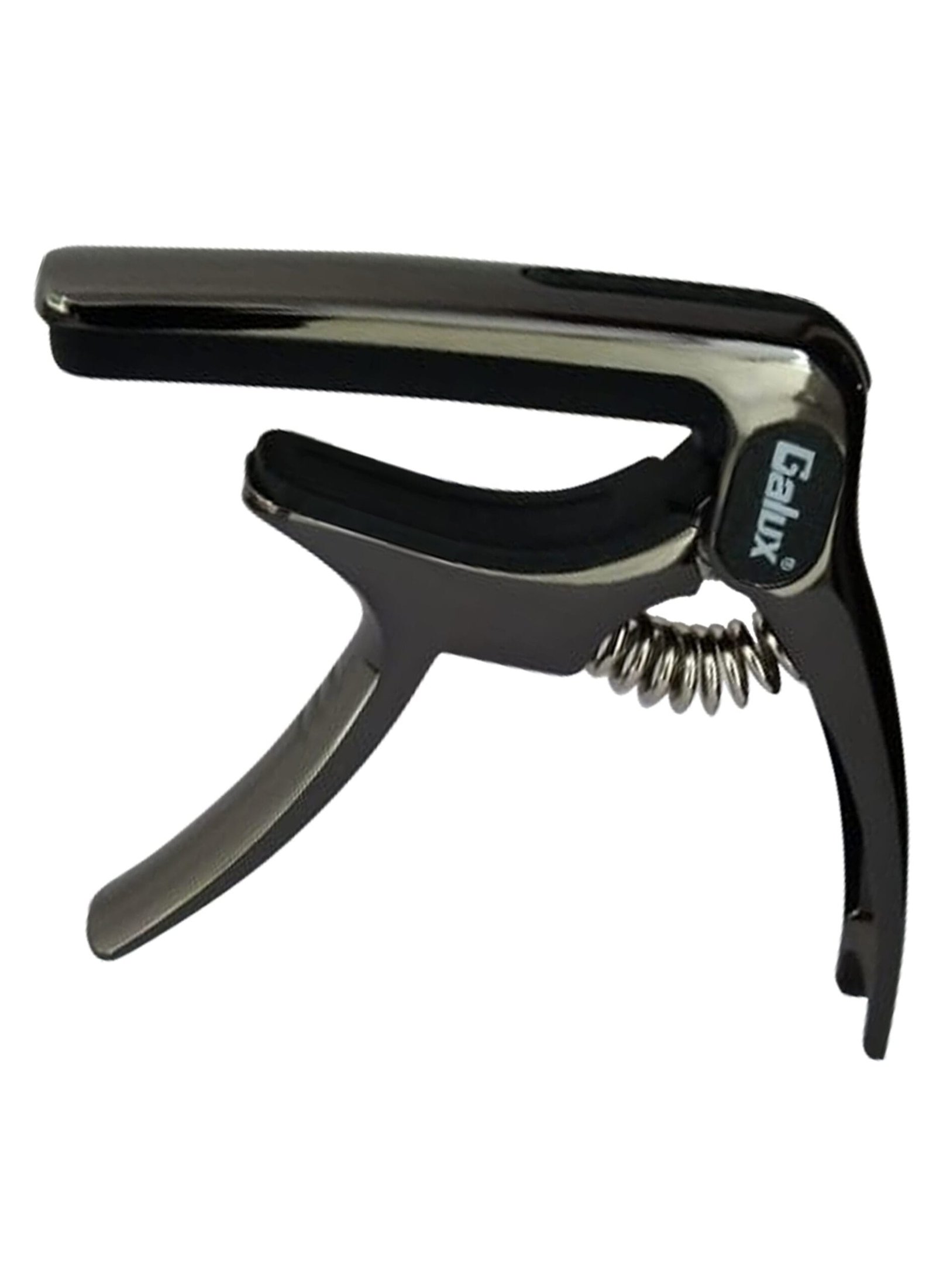 GC-501A Brushed Gun-1 Galux GC-501A Brushed Gun Guitar Capo 3-in-1 Zinc Alloy with Bridge Pin Puller and Pick Holder India