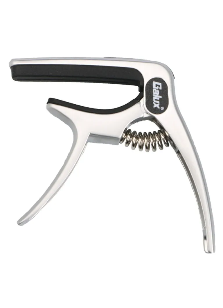 Galux GC-501A Silver Guitar Capo 3-in-1 Zinc Alloy with Bridge Pin Puller and Pick Holder India
