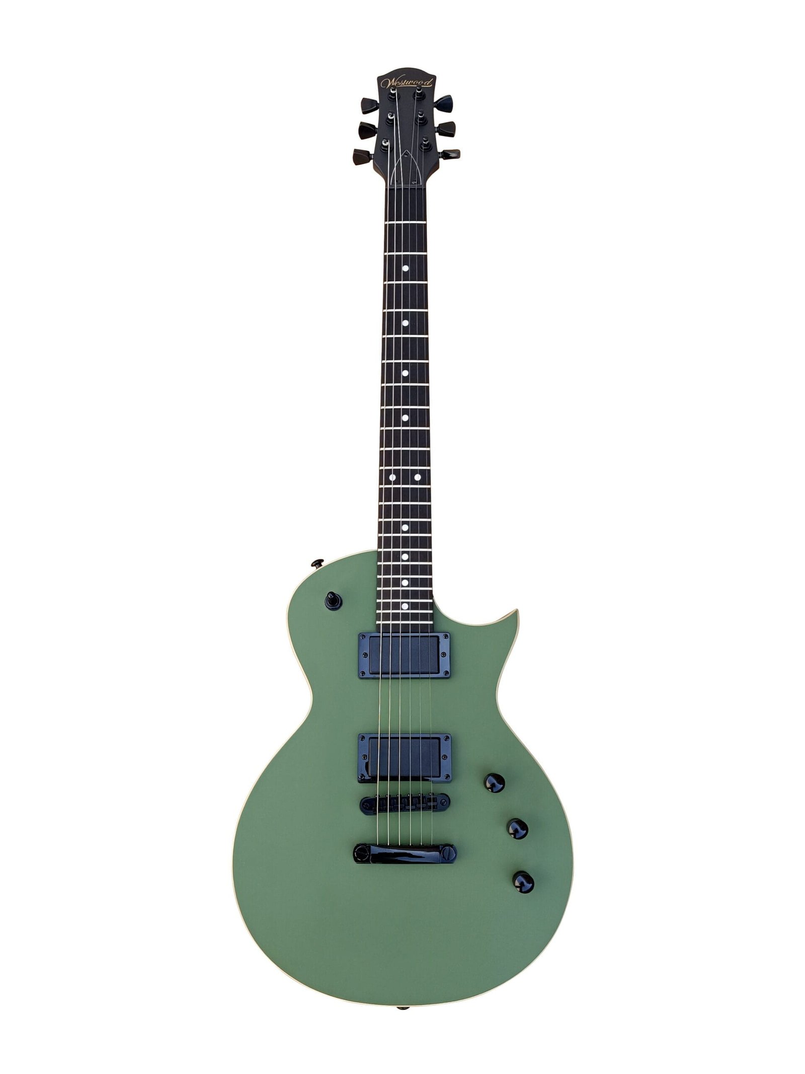 LP-2 AG _1 Westwood LP-2 AG Electric Guitar - Army Green Front View