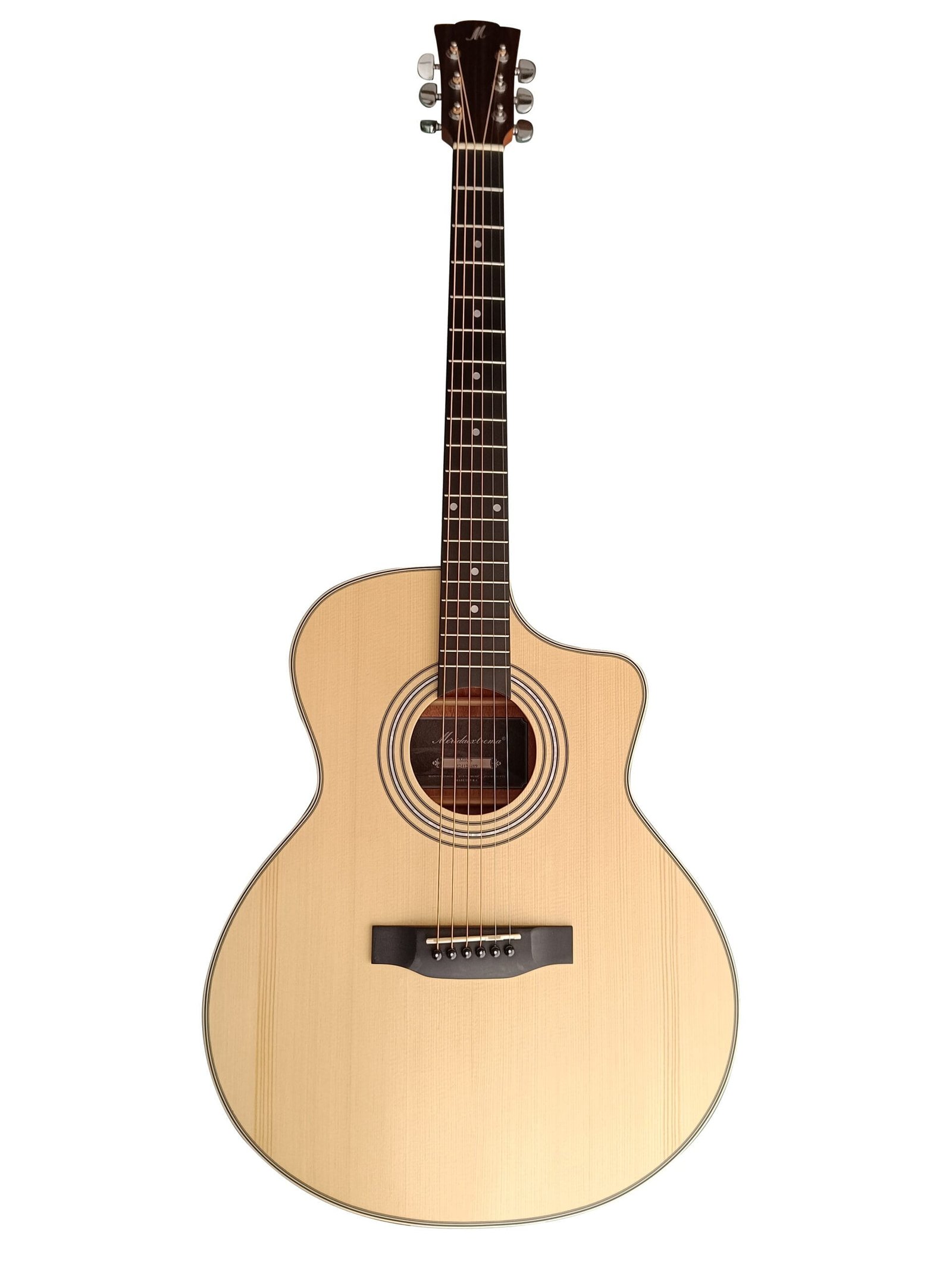 M1CS _1 Merida M1CS Acoustic Guitar Grand Concert Solid Spruce Sapele Natural