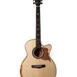 Merida Senior GAC EQ Semi Acoustic Guitar Grand Auditorium Solid Spruce Flamed Koa