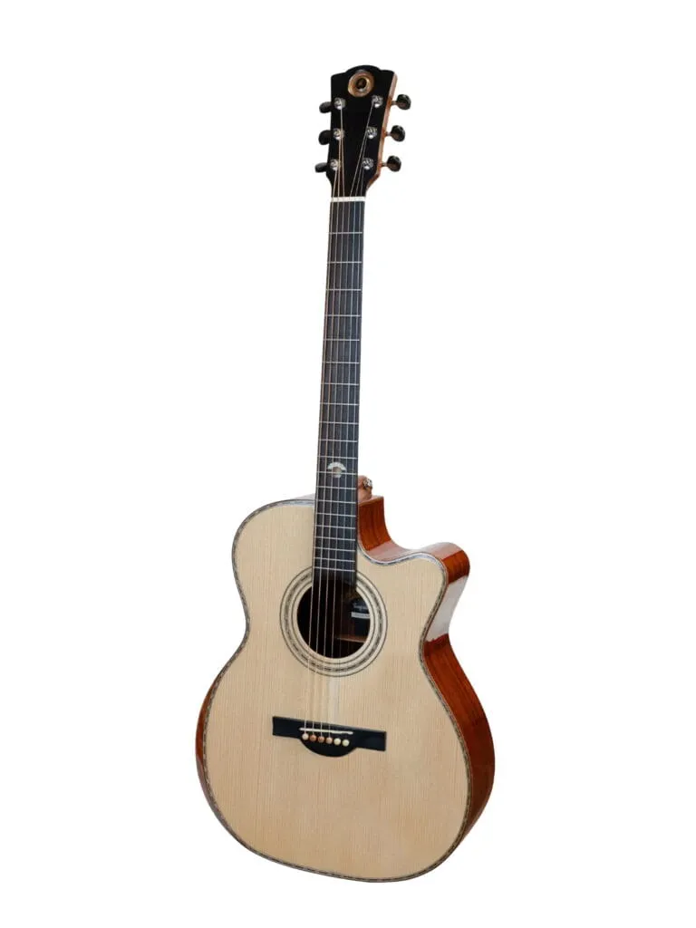 Merida Tempest Semi Acoustic Guitar Orchestra Model Solid European Spruce Pau Ferro