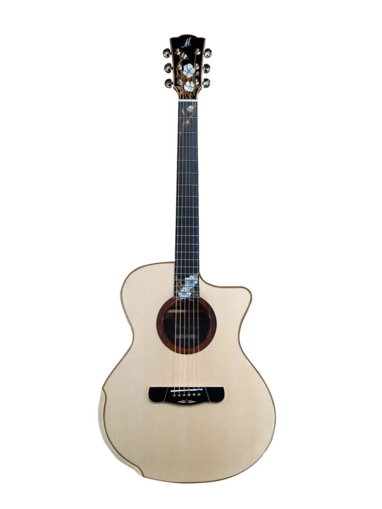Merida Winter Acoustic Guitar Grand Concert Cutaway Solid Spruce Indian Rosewood