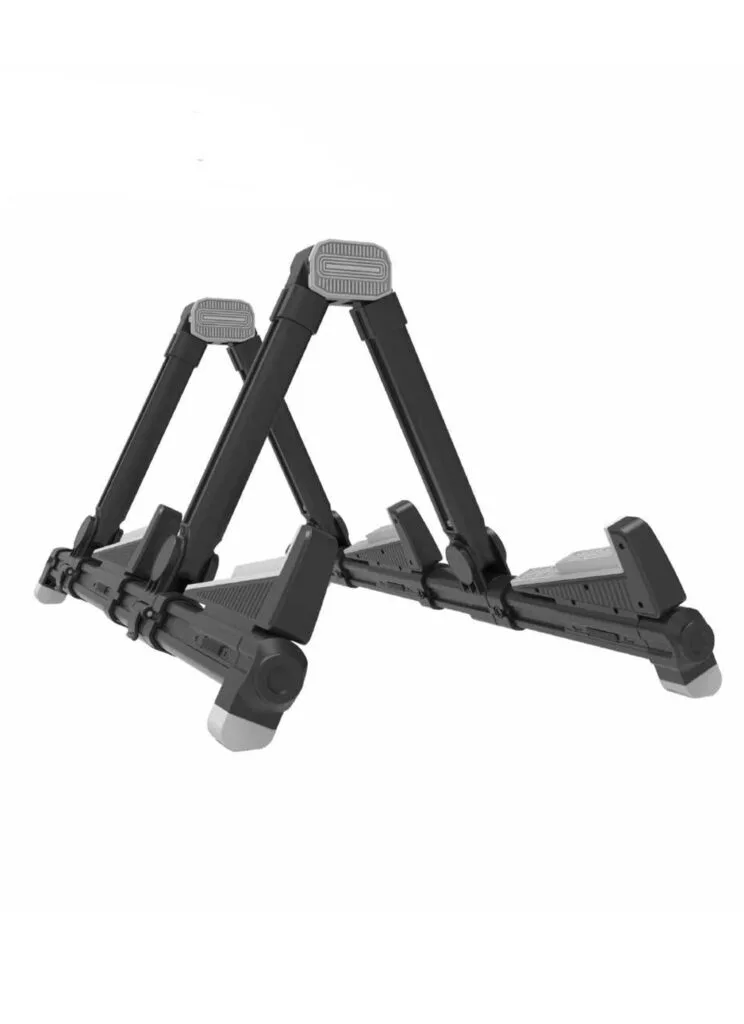 Galux GS-201 Double Guitar Stand Black Front View