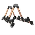 Galux GS-201 Double Guitar Stand Gold Front View